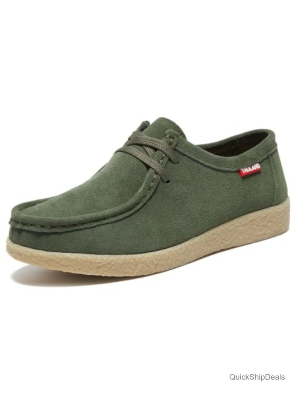TRULAND Suede Leather Oxford Shoes Women Lace Up Moc Toe Low Platform Flat